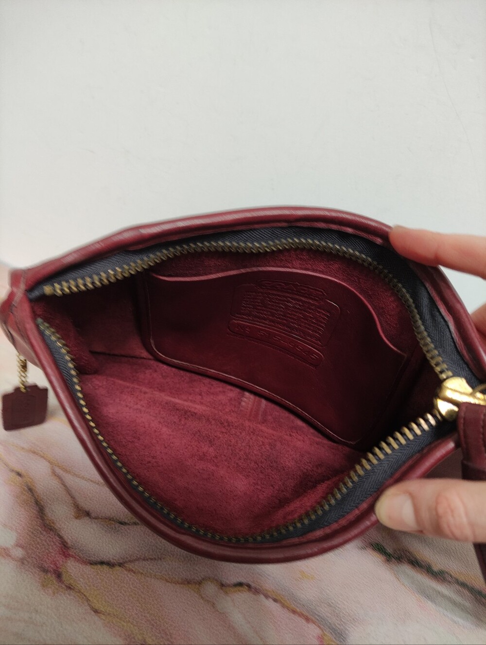 Vintage Coach 9455 Zippered Clutch Made in NYC - Picture 12 of 15